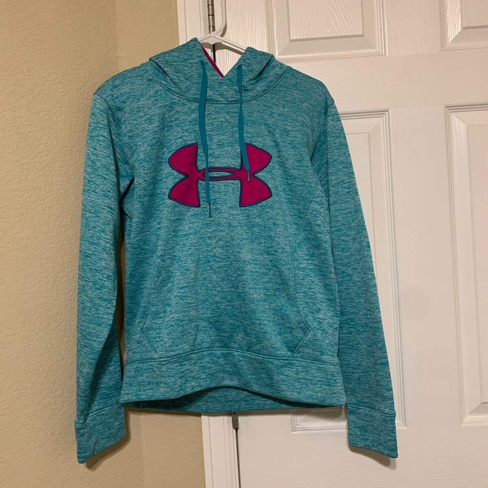 Under Armour Teal and Pink Hoodie